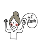 Pordee ; Working woman（個別スタンプ：27）