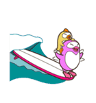 まめまめズ 仲良しぺんぎんズ！（個別スタンプ：1）