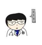 Cute doctor sticker in different emotion（個別スタンプ：5）