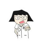 Cute doctor sticker in different emotion（個別スタンプ：6）