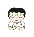 Cute doctor sticker in different emotion（個別スタンプ：12）