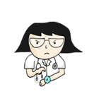 Cute doctor sticker in different emotion（個別スタンプ：37）