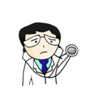 Cute doctor sticker in different emotion（個別スタンプ：40）