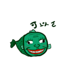 Human-face fish（個別スタンプ：7）