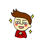 johny is happy（個別スタンプ：2）