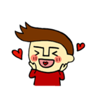 johny is happy（個別スタンプ：3）