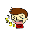 johny is happy（個別スタンプ：5）