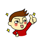 johny is happy（個別スタンプ：8）