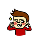 johny is happy（個別スタンプ：16）