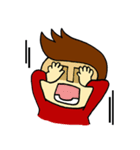 johny is happy（個別スタンプ：28）