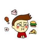 johny is happy（個別スタンプ：30）