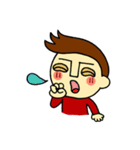 johny is happy（個別スタンプ：38）