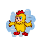 Shang Ai wear rooster clothing（個別スタンプ：13）