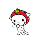 のんほいイチゴにゃん（個別スタンプ：3）