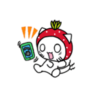 のんほいイチゴにゃん（個別スタンプ：25）