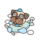 Love Pug World（個別スタンプ：30）