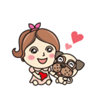 Love Pug World（個別スタンプ：34）