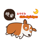 Corgi NANA Multilingual（個別スタンプ：7）