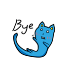 Bet blue cat 2.0（個別スタンプ：11）