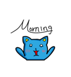 Bet blue cat 2.0（個別スタンプ：16）