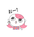 ピンク頭のガン見ちゃん3（個別スタンプ：22）