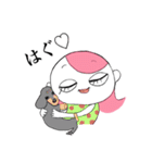 ピンク頭のガン見ちゃん3（個別スタンプ：24）