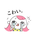 ピンク頭のガン見ちゃん3（個別スタンプ：34）