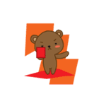 Yawakuma Bear Animated（個別スタンプ：12）