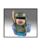 Uncle helmet I used to be a soldier when（個別スタンプ：7）