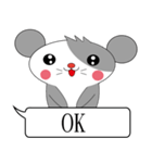 Saucy mouse-Cute mouse dialog box（個別スタンプ：10）