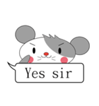 Saucy mouse-Cute mouse dialog box（個別スタンプ：24）