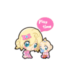 Pink Pink Childhood animated stickers 4（個別スタンプ：4）