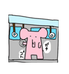 ピンクいゾウ2（個別スタンプ：21）