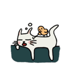 pug and cat's love story（個別スタンプ：20）