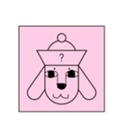 Hat dog sticker (Hat Friends)（個別スタンプ：7）