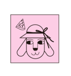 Hat dog sticker (Hat Friends)（個別スタンプ：35）