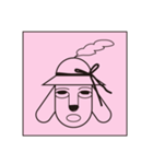 Hat dog sticker (Hat Friends)（個別スタンプ：36）