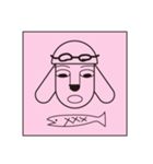 Hat dog sticker (Hat Friends)（個別スタンプ：38）