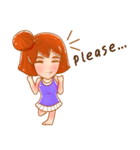 Cartoon lady use in all zone（個別スタンプ：8）