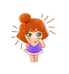 Cartoon lady use in all zone（個別スタンプ：9）