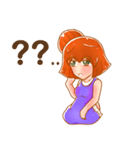 Cartoon lady use in all zone（個別スタンプ：26）