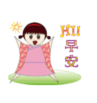 Japanese kimono doll（個別スタンプ：1）