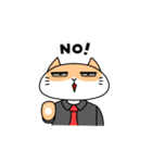 Bossy bussiness cat（個別スタンプ：3）