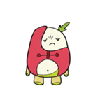 Cute Radish Sticker Set（個別スタンプ：4）