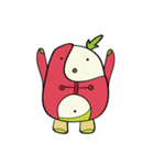 Cute Radish Sticker Set（個別スタンプ：8）