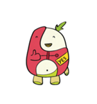 Cute Radish Sticker Set（個別スタンプ：10）