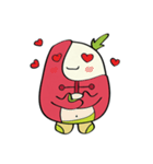 Cute Radish Sticker Set（個別スタンプ：27）