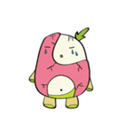 Cute Radish Sticker Set（個別スタンプ：34）