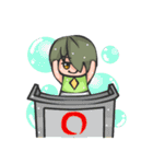 opposite sister and brother（個別スタンプ：24）