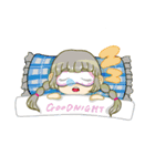 丸メガネちゃんとネコ（個別スタンプ：2）